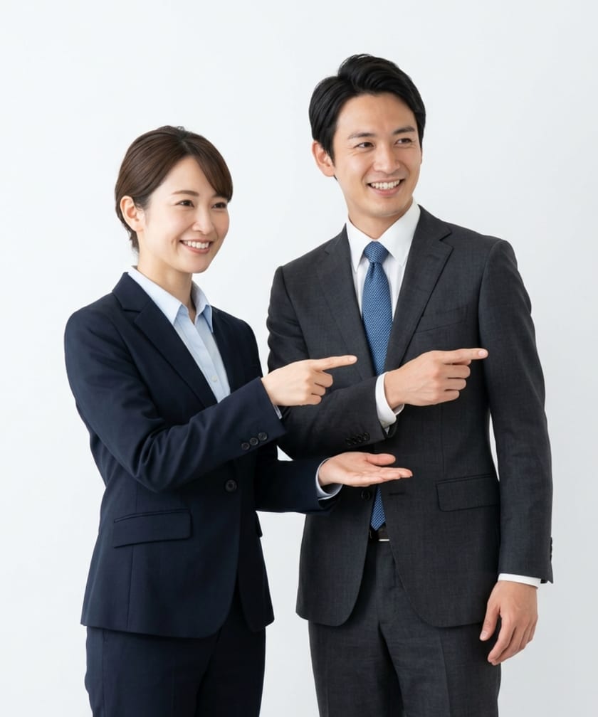 申し込みを案内する担当者のイメージ